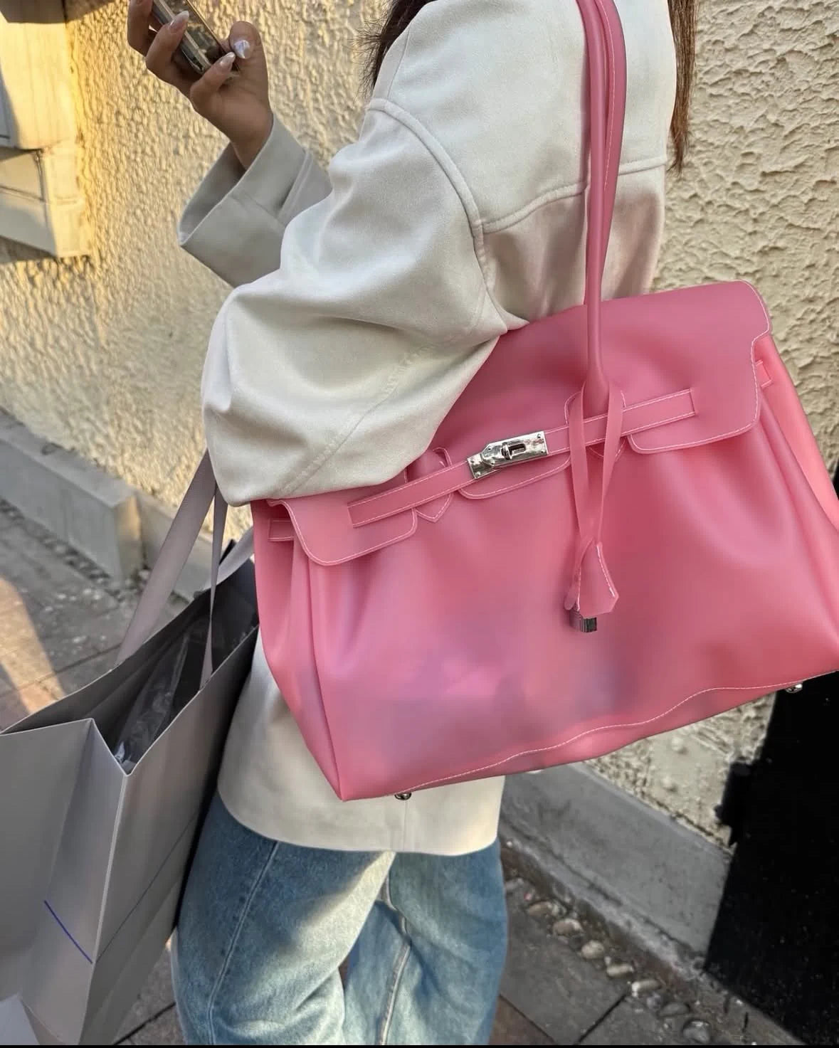 MONARCHE JELLY BAG -baby purple