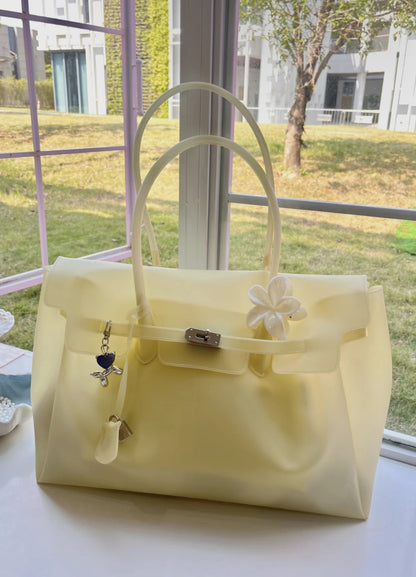 MONARCHE JELLY BAG - baby pink
