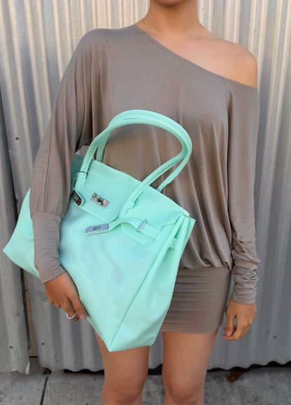 MONARCHE JELLY BAG - baby pink