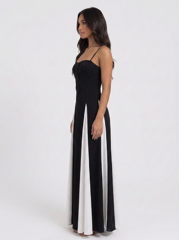 MAXI DRESS CONTRAST