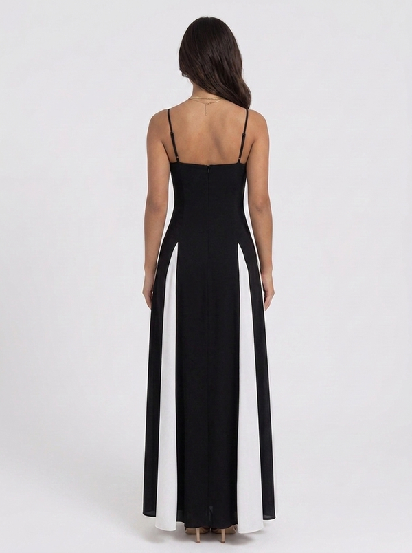 MAXI DRESS CONTRAST