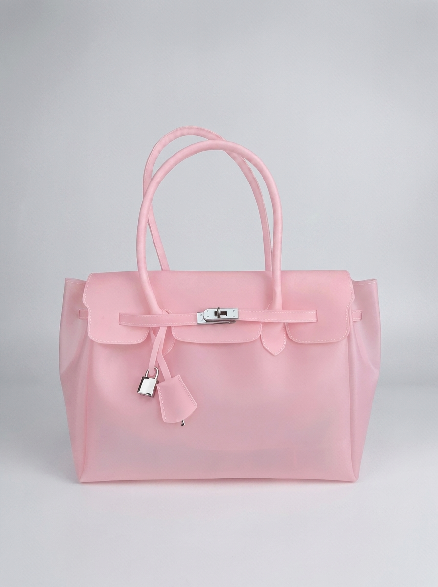 MONARCHE JELLY BAG - baby pink