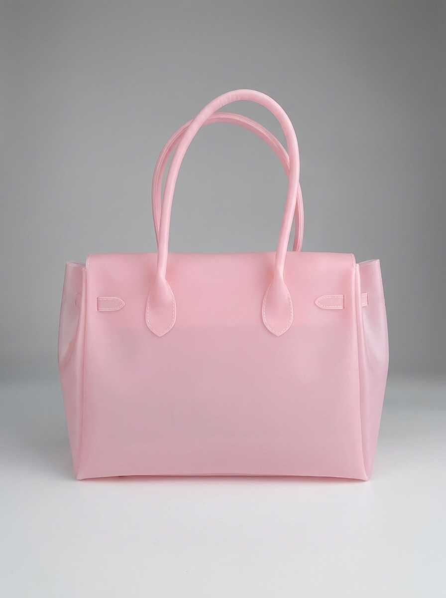 MONARCHE JELLY BAG - baby pink