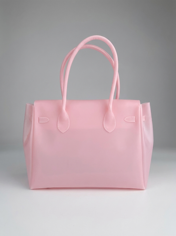 MONARCHE JELLY BAG - baby pink