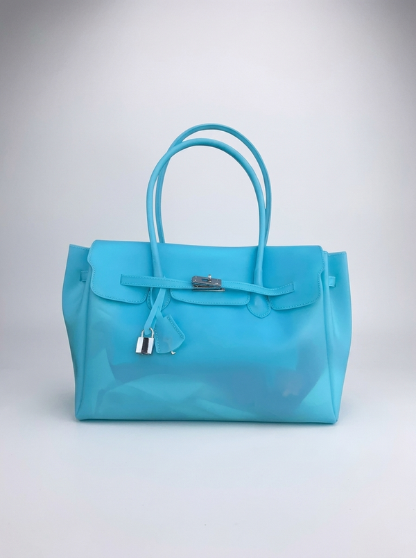 MONARCHE JELLY BAG -baby blue