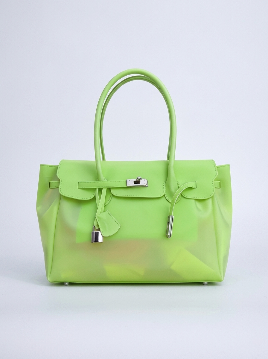 MONARCHE JELLY BAG - baby pink