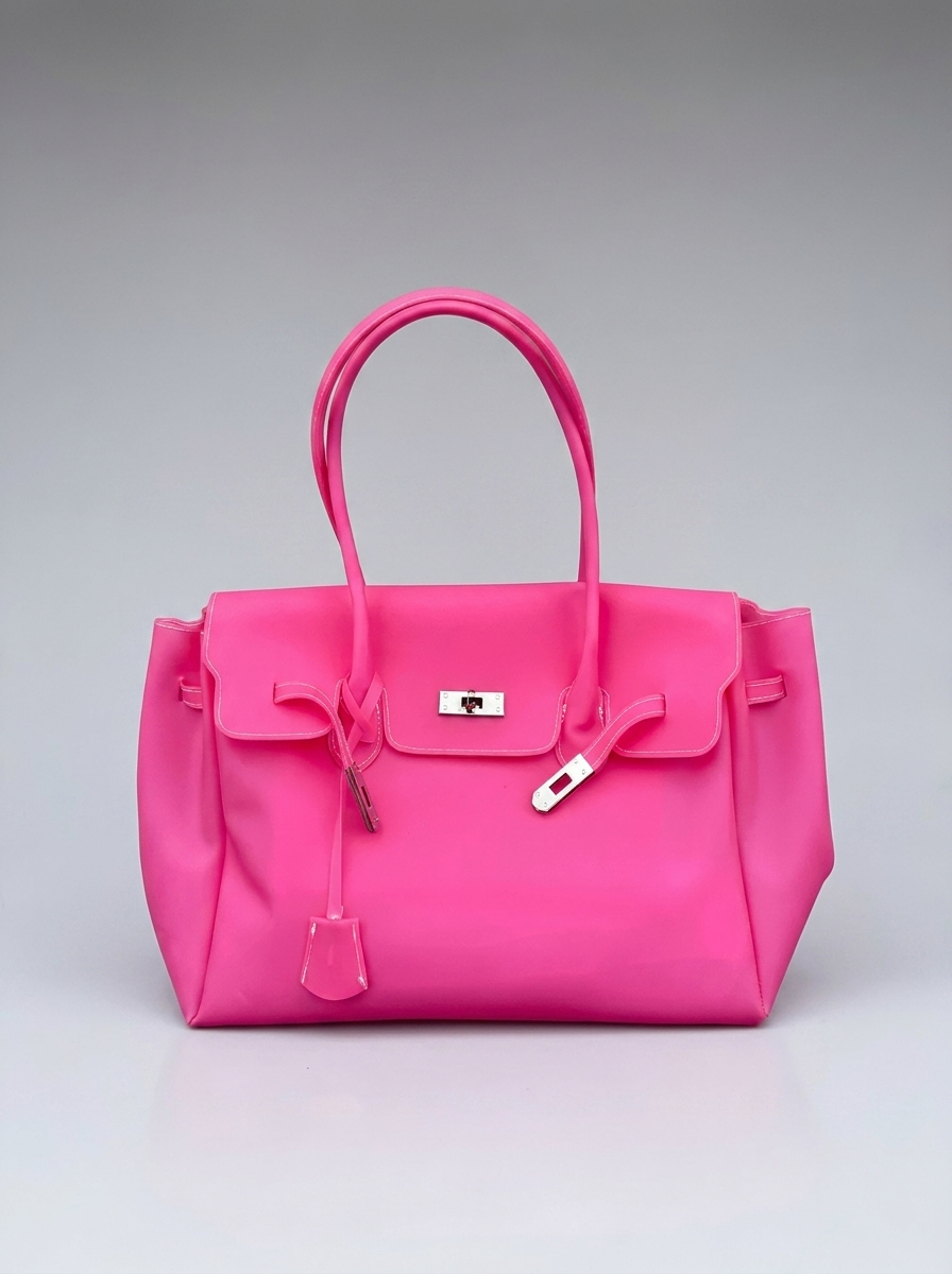 MONARCHE JELLY BAG - baby pink