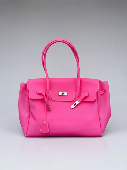 MONARCHE JELLY BAG - baby pink