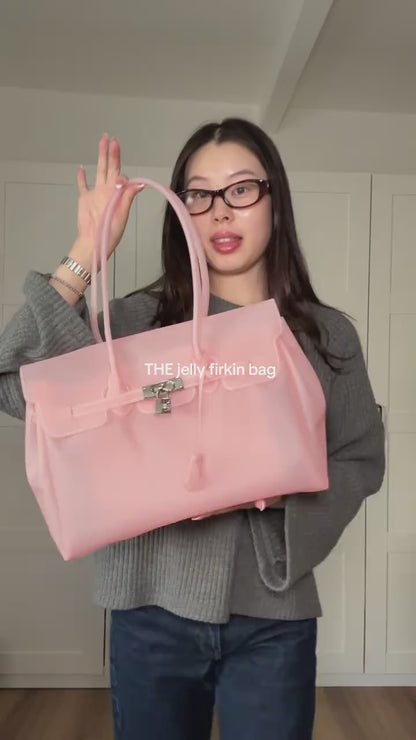 MONARCHE JELLY BAG - baby pink