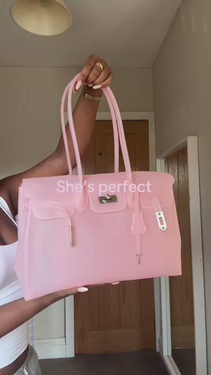 MONARCHE JELLY BAG - baby pink